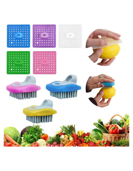 Set de 8 Cepillos de Verduras JEPELUS - Limpieza Eficaz Set de 8 Cepillos de Verduras JEPELUS - Limpieza Eficaz