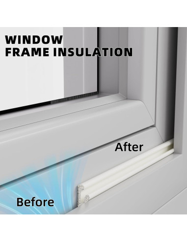 Cinta Aislante de Espuma en V cuysfead 10 m Blanco