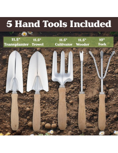 Juego de Herramientas de Jardín Pure Garden - Taburete Plegable 113kg 2