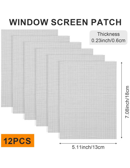 Kit de Reparación de Pantalla de Ventana Kifmurase 12 Piezas