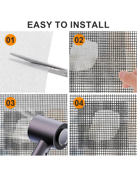 Kit de Reparación de Pantalla de Ventana Kifmurase 12 Piezas