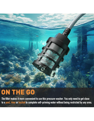 Lavadora a Presión Inalámbrica Wadaddy J-11 900 PSI 2.27 kg