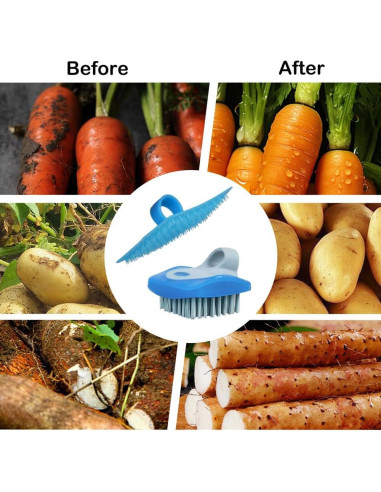 Set de 8 Cepillos de Verduras JEPELUS - Limpieza Eficaz