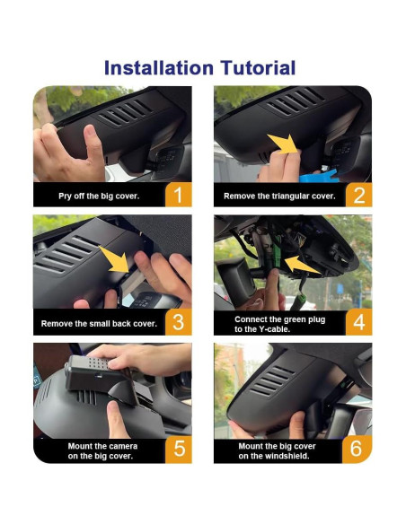 Cámara de Tablero Dual Fitcamx 4K Frontal + 1080P Trasera para Volvo XC40