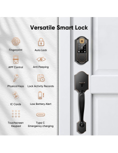 Cerradura Inteligente SEVEKO 2031 con Huella Dactilar y APP 2