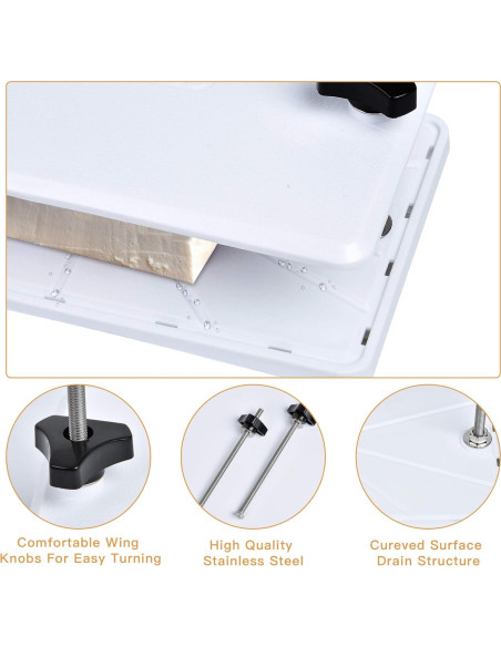 Prensa de Tofu Akamino - Placas Curvas, 408g, Fácil Limpieza