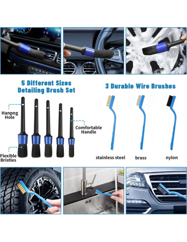 Kit de Detallado de Autos VTSHENY 36 Piezas Profesional