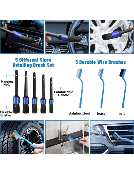 Kit de Detallado de Autos VTSHENY 36 Piezas Profesional