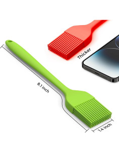 Brocha de Silicona Resistente al Calor KFGUH 4PCS 2