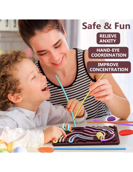 Tablero Sensorial de Silicona FUN TACTILE con 6 Piedras Texturizadas