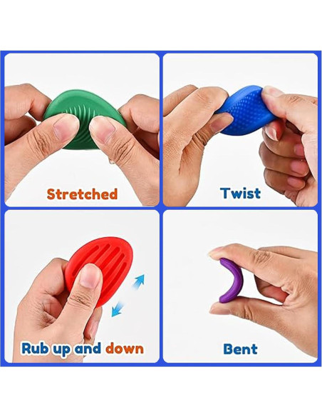 Tablero Sensorial de Silicona FUN TACTILE con 6 Piedras Texturizadas