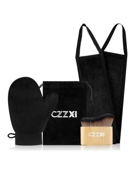 Kit de Autobronceado 3 en 1 CZZXI - Mitón, Aplicador y Cepillo