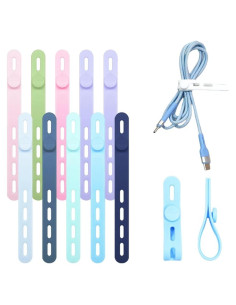 Organizador de Cables de Datos Crymoy 30 Piezas Silicona