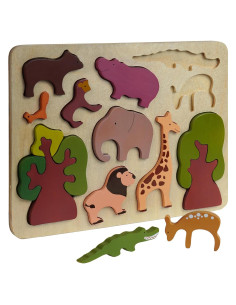 Rompecabezas de Madera Chippi & Co para Niños 1-3 Años