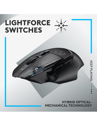 Ratón Gaming Inalámbrico Logitech G502 X LIGHTSPEED Negro - 25,600 DPI
