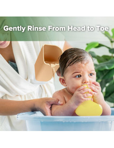 Taza de Enjuague Suave Haakaa Coral 355ml Silicona Alimentaria 2