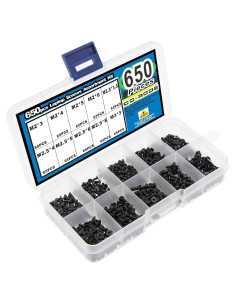 Kit de Tornillos M2 M2.5 M3 650 Pcs CO-RODE para Laptop
