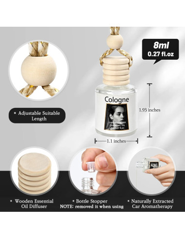 Ambientadores Colgantes Rewgey - Paquete de 4, Aceites Esenciales