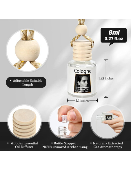 Ambientadores Colgantes Rewgey - Paquete de 4, Aceites Esenciales