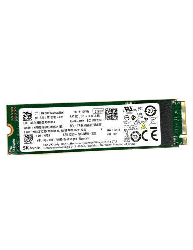 SSD 512GB NVMe M.2 SK hynix HFM512GD3JX013N BC Interno