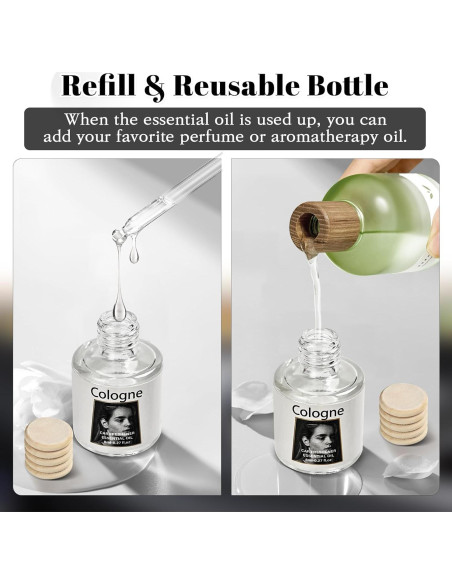 Ambientadores Colgantes Rewgey - Paquete de 4, Aceites Esenciales