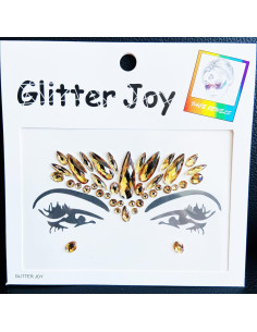 Gemas Faciales Adhesivas LEOARS - 4 Estilos Café Claro 2