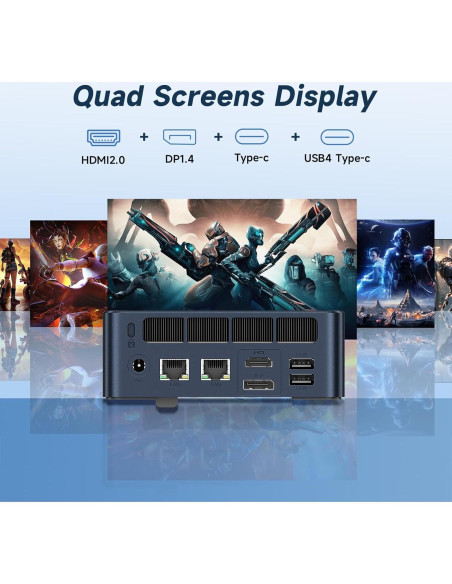 Mini PC Gaming Reatan Alloy-X Ryzen 7 7840HS 32GB 1TB SSD