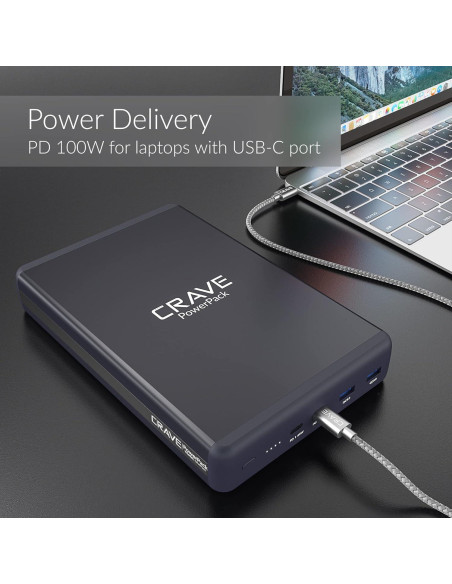 Batería Portátil Crave Power Bank 50000mAh PD 3.0 QC 3.0