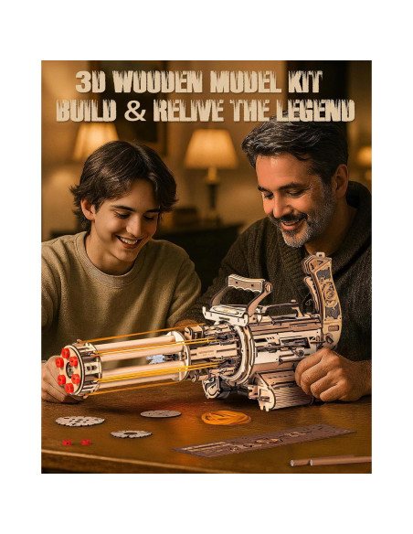 Rompecabezas 3D ROKR Máquina de Barril Rotatorio 412 Piezas Rompecabezas 3D ROKR Máquina de Barril Rotatorio 412 Piezas