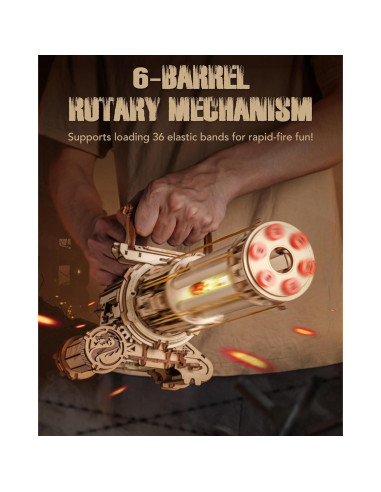 Rompecabezas 3D ROKR Máquina de Barril Rotatorio 412 Piezas