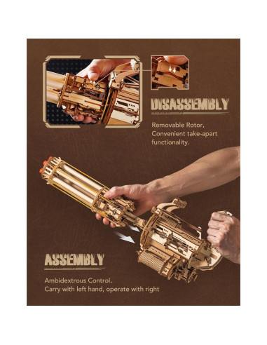 Rompecabezas 3D ROKR Máquina de Barril Rotatorio 412 Piezas