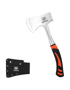 Hacha de Camping WICING 35 cm Acero Alto Carbono con Funda