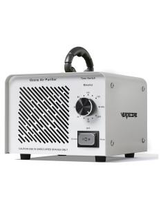 Generador de Ozono 125,000 mg/h CQ-60g Purificador de Aire Plata