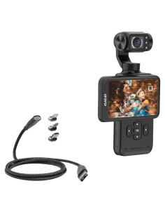 Cable MagnetoSnap BoxWave 100W PD Tipo-C y Micro USB - Negro