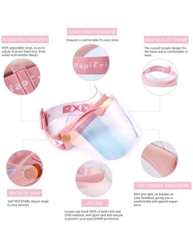 Protector Facial UV Hapifri Visera Solar Unisex UPF 70+