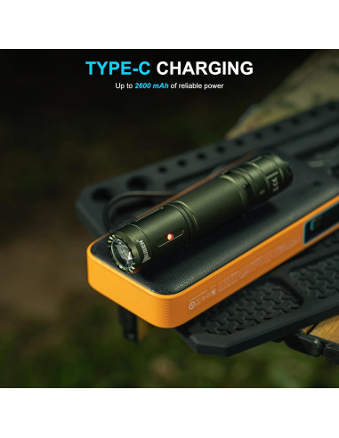 Linterna Recargable WUBEN C3 1200 Lúmenes LED IP68 Verde
