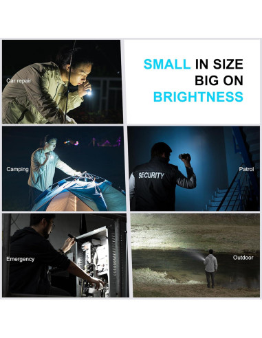 Linterna Recargable WUBEN C3 1200 Lúmenes LED IP68 Verde