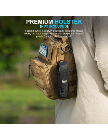 Linterna Recargable WUBEN C3 1200 Lúmenes LED IP68 Verde