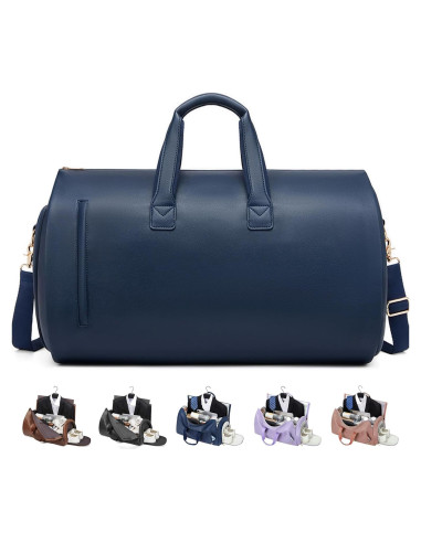 Bolsa de Ropa Convertible Wymulot 50L Azul con Compartimento para Zapatos