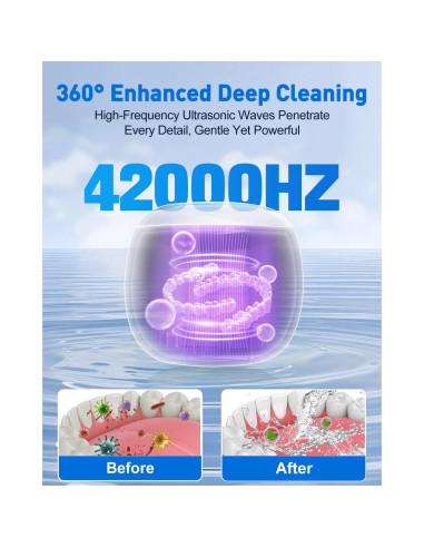 Limpiador Ultrasónico de Dentaduras NARELECT 180ml Blanco