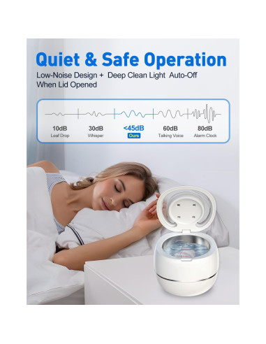 Limpiador Ultrasónico de Dentaduras NARELECT 180ml Blanco