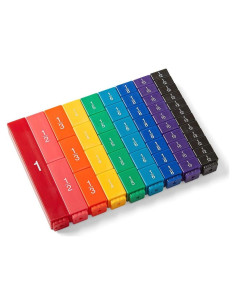 Cubos de Fracciones Hand2mind - Materiales Montessori 51 Piezas