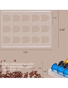 Soporte Organizador de Cápsulas de Café Sumerflos 2 Pack - 30 Cápsulas 2