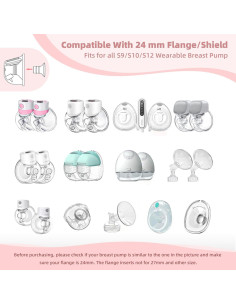 Insertos de Brida 17/19/21mm 6PCS LOTBILL para Extractor de Leche 2