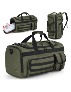 Bolsa de Deporte Gonex 45L Unisex Verde Militar 3 en 1