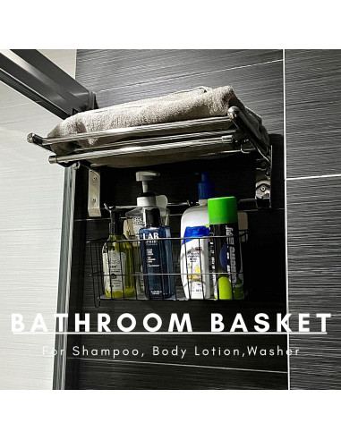 Cesta de Almacenamiento de Alambre WAIMIU 3 Piezas Negro