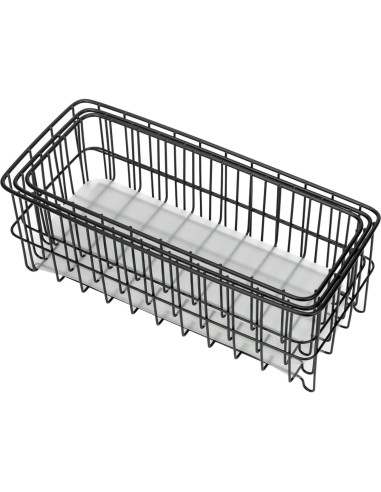 Cesta de Almacenamiento de Alambre WAIMIU 3 Piezas Negro