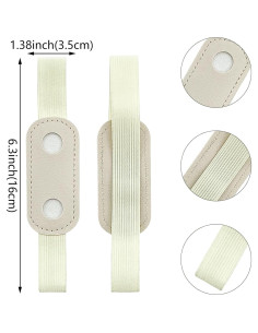 15 Sujetadores de Banda Elástica Aswewamt para Cuadernos de Cuero PU 2