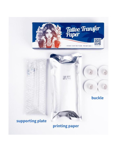 Papel de Transferencia de Tatuaje JZsmpmu 30m Rollo con Soporte