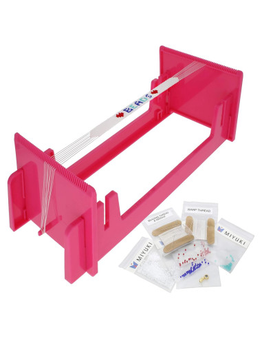 Kit de Telar de Cuentas LoomEEZ The Beadsmith - Ajustable, 3 Longitudes